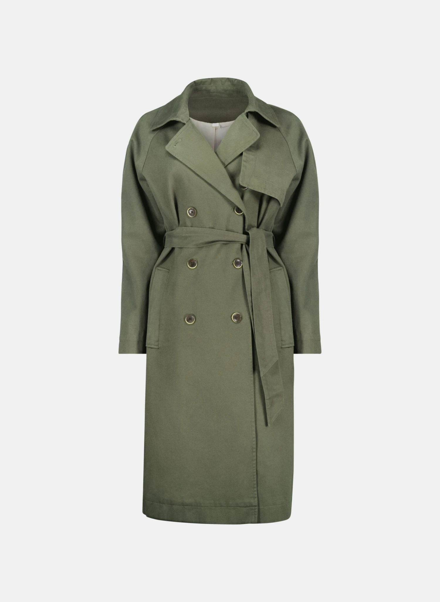 Marlee Organic Cotton Trench | Olive 8 Marlee Organic Cotton Trench | Olive - Image 6