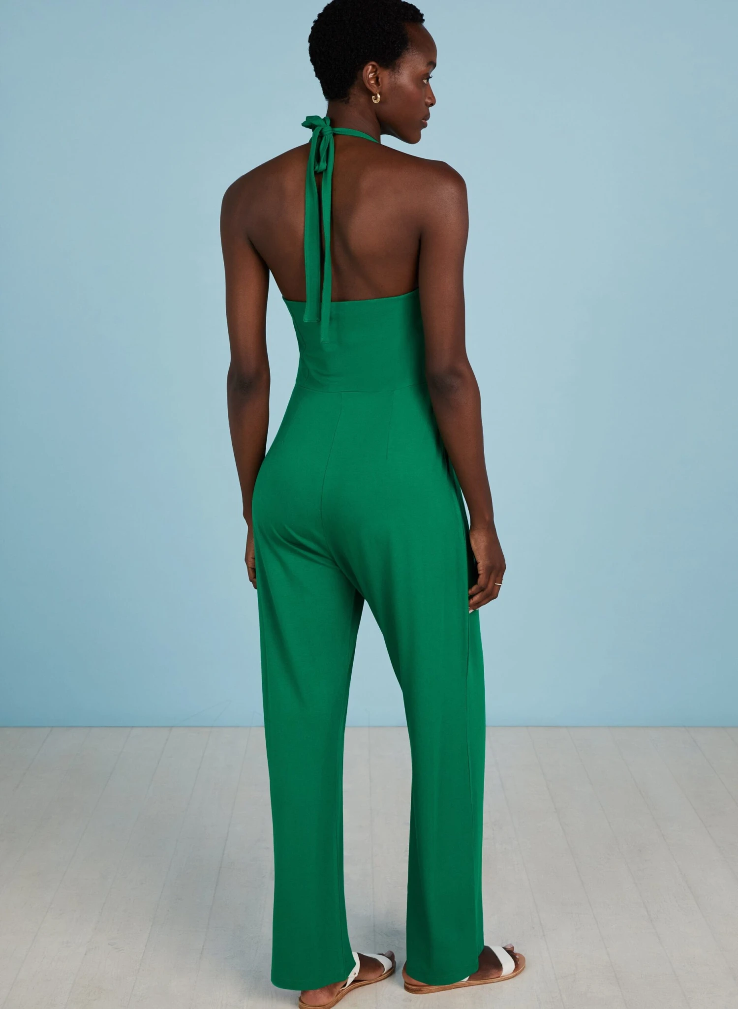Milena LENZING™ ECOVERO™ Jumpsuit | Bright Emerald 5 Milena LENZING™ ECOVERO™ Jumpsuit | Bright Emerald - Image 3