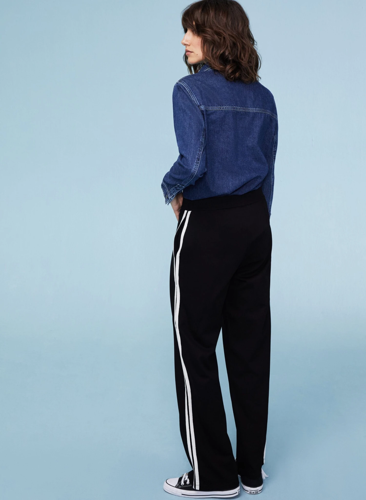 Minerva LENZING™ ECOVERO™ Trousers | Caviar Black & Soft White 7 Minerva LENZING™ ECOVERO™ Trousers | Caviar Black & Soft White - Image 5