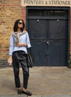 Oakleigh Organic Cotton Shirt | Ice Blue -Women Clothing Store baukjen oakleigh organic cotton shirt 30806605398129