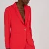 Bethany Ecojilin Viscose Blazer | Poppy Red -Women Clothing Store baukjen poppy red 12 uk size 12 bethany ecojilin blazer 30718289313905