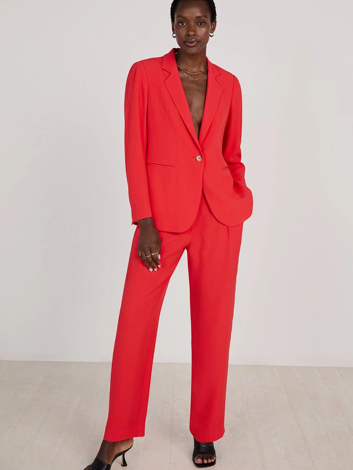 Anthea Ecojilin Viscose Trousers | Poppy Red 3 Anthea Ecojilin Viscose Trousers | Poppy Red