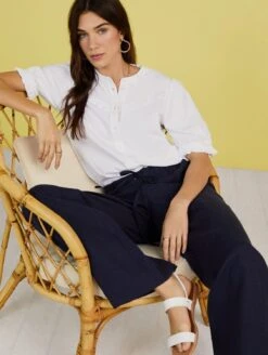 Andi LENZING™ ECOVERO™ Blouse | Pure White