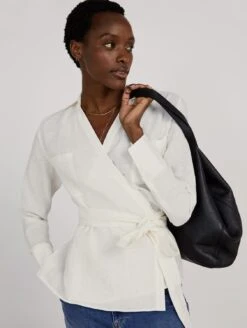 Angelique Linen Shirt | Soft White