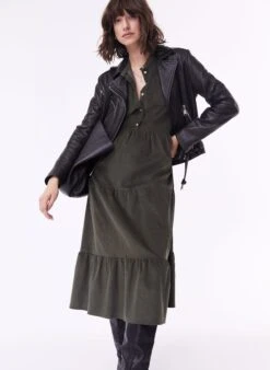 Sue Organic Dress | Khaki 11 Sue Organic Dress | Khaki -Women Clothing Store baukjen sue organic dress 30806602645617