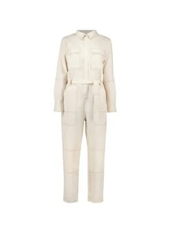 Tayla Organic Cotton Boilersuit | Ecru -Women Clothing Store baukjen tayla organic boilersuit 30711243473009