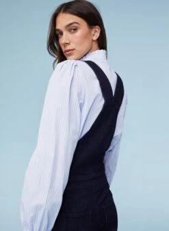 Thandi Organic Dungarees | Dark Denim -Women Clothing Store baukjen thandi organic dungarees 30806623387761