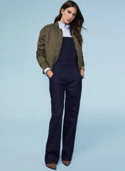 Thandi Organic Dungarees | Dark Denim -Women Clothing Store baukjen thandi organic dungarees 30806623420529