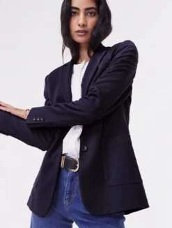 Alanis LENZING™ ECOVERO™ Jacket | Classic Navy