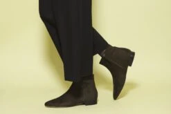 Bloom Chiara Vegan Suede Flat Ankle Boots | Khaki -Women Clothing Store bloom chiara khaki boots 30413304889457