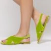 Bloom Cotton Velvet Vegan Crossover Slingback Sandals | Acido Green 1 Bloom Cotton Velvet Vegan Crossover Slingback Sandals | Acido Green -Women Clothing Store bloom cotton velvet vegan crossover slingback sandals acido green 30426777550961