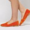 Bloom Cotton Velvet Vegan Loafers | Pumpkin Orange -Women Clothing Store bloom cotton velvet vegan loafers pumpkin orange 30426861731953