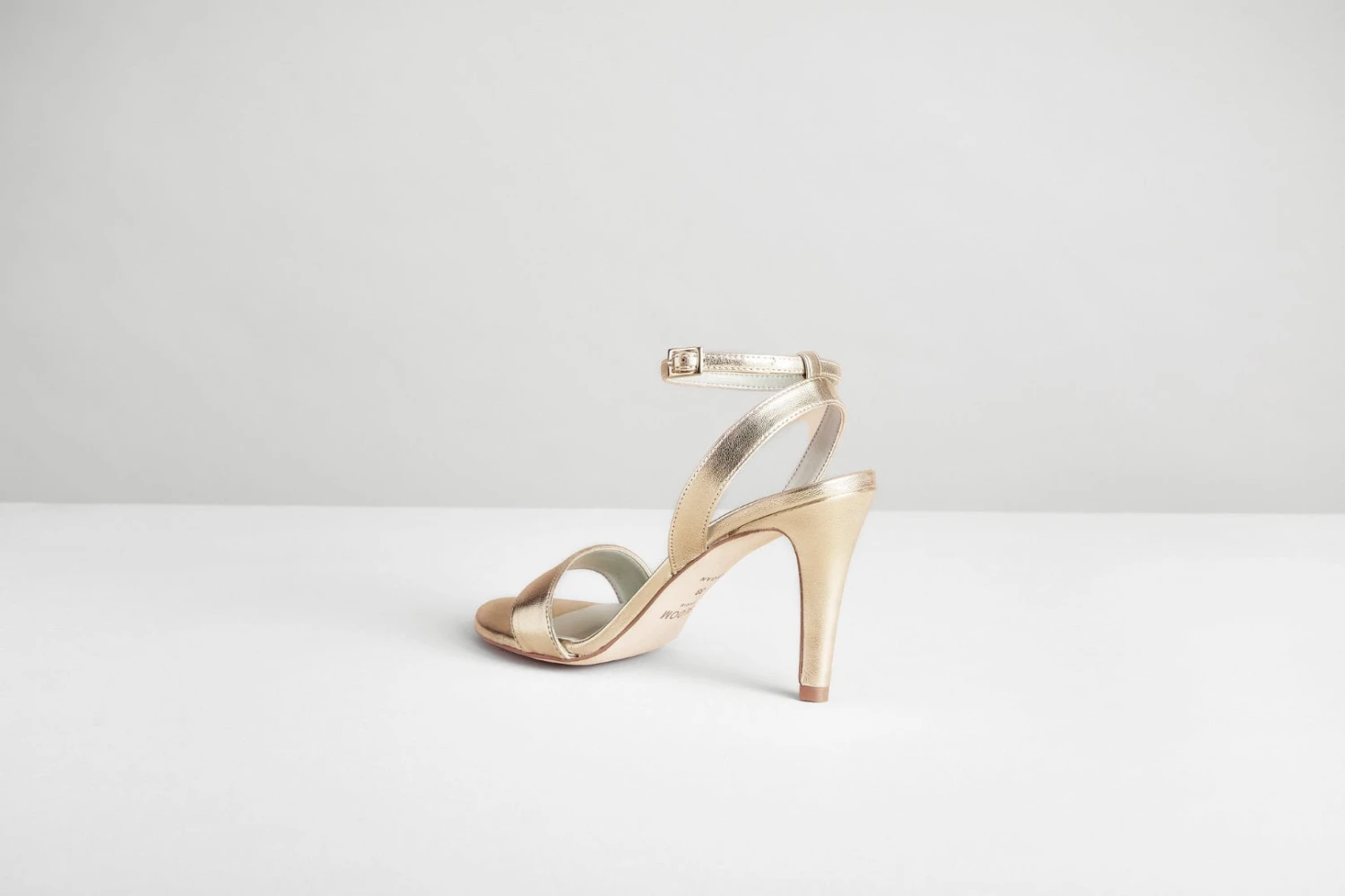 Bloom Vegan Leather High Heel Sandals | Gold 5 Bloom Vegan Leather High Heel Sandals | Gold - Image 3