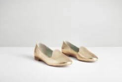 Bloom Vegan Leather Loafers | Gold -Women Clothing Store bloom gold slippers 30413308035185