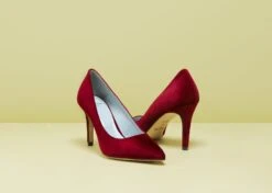 Bloom Mara Velvet Vegan Pointed Toe High Heel Pumps | Red 8 Bloom Mara Velvet Vegan Pointed Toe High Heel Pumps | Red -Women Clothing Store bloom mara red velvet pumps 30413298270321