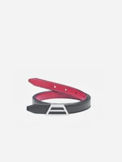 Adapt Reversible Vegan Leather Belt | Black & Red