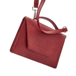 Hybrid Maxi Versatile Vegan Leather Crossbody | Red -Women Clothing Store canussa hybrid maxi red multifunctional vegan bag 29019836842097