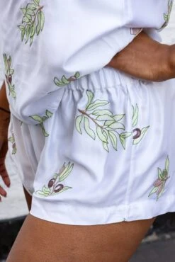 Olive Grove Edition Bamboo Vegan Silk Pyjama Set | Short -Women Clothing Store charlotte dunn design olive grove edition the silk collection 30521924321393