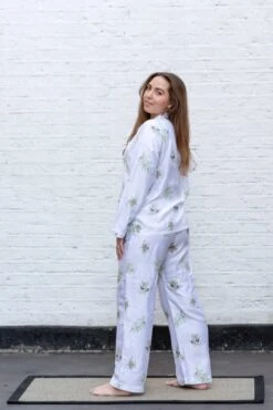 Olive Grove Edition Bamboo Vegan Silk Pyjama Set | Long -Women Clothing Store charlotte dunn design olive grove edition the silk collection long 30521923862641