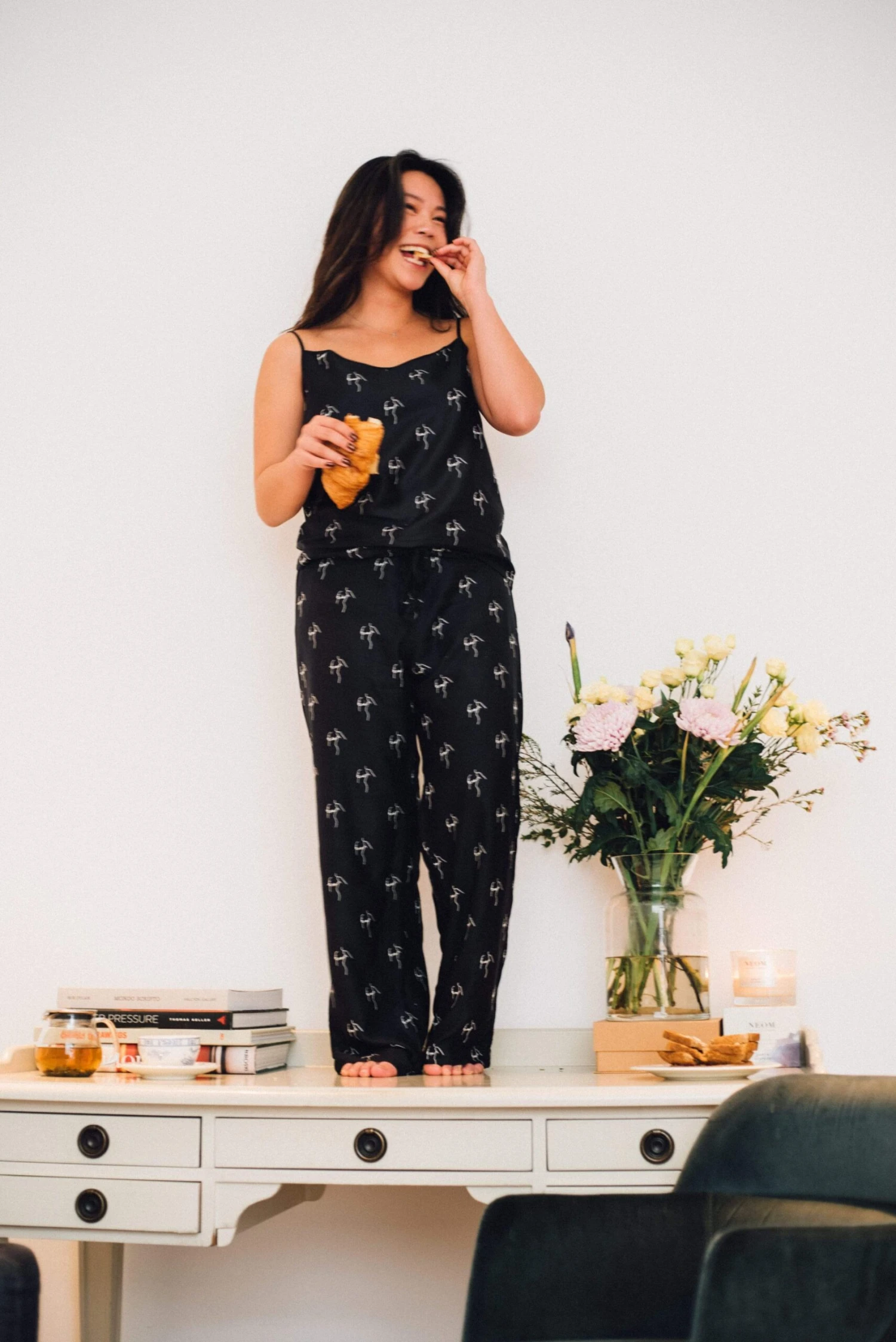 Character Edition Bamboo Vegan Silk Pyjama Camisole Set | Long 7 Character Edition Bamboo Vegan Silk Pyjama Camisole Set | Long - Image 5