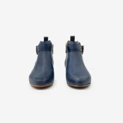 Olympe Women's Vegan Leather Buckle Boots | Blue -Women Clothing Store cog olympe bleu 30603466014833