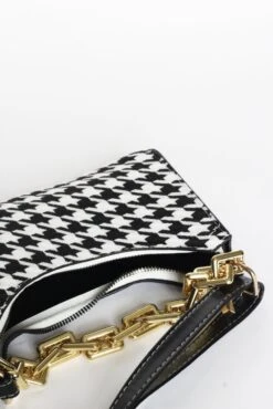Cassia Houndstooth Mini Shoulder Bag | Black 9 Cassia Houndstooth Mini Shoulder Bag | Black -Women Clothing Store collection and co black cassia black houndstooth mini shoulder bag 29586166317169