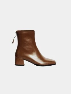 Franca Up-Cycled Vegan Leather Ankle Boots | Tan