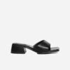 Pia Up-Cycled Vegan Leather Block Heel Mules | Black -Women Clothing Store collection and co uk8 eu41 us10 pia up cycled vegan leather block heel mules black 29836058067057
