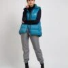 Arundel Hooded Vegan Vest | Sky Blue -Women Clothing Store culthread arundel hooded vegan vest sky blue 30721693286513