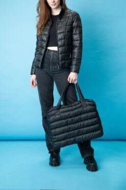 Faraday Recycled Vegan Puffer Jacket | Cosmic Black -Women Clothing Store culthread faraday recycled vegan puffer jacket cosmic black 29916314599537