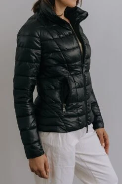 Faraday Recycled Vegan Puffer Jacket | Cosmic Black -Women Clothing Store culthread faraday recycled vegan puffer jacket cosmic black 29916314665073