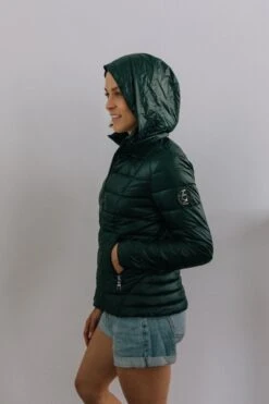 Faraday Recycled Vegan Puffer Jacket | Planet Earth Green -Women Clothing Store culthread faraday recycled vegan puffer jacket planet earth green 29916379480177