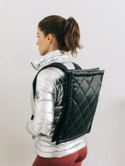 Faraday Recycled Vegan Puffer Jacket | Sterling Silver