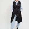 Penzance Recycled Long Sleeveless Puffer Jacket | Black -Women Clothing Store culthread penzance black long sleeveless puffer jacket 30286933131377