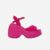 Barb Women's Chunky Wedges | Pink -Women Clothing Store forever always 8 5 us 6uk 24 6cm 39 barb pink chunky wedges 30794511581297