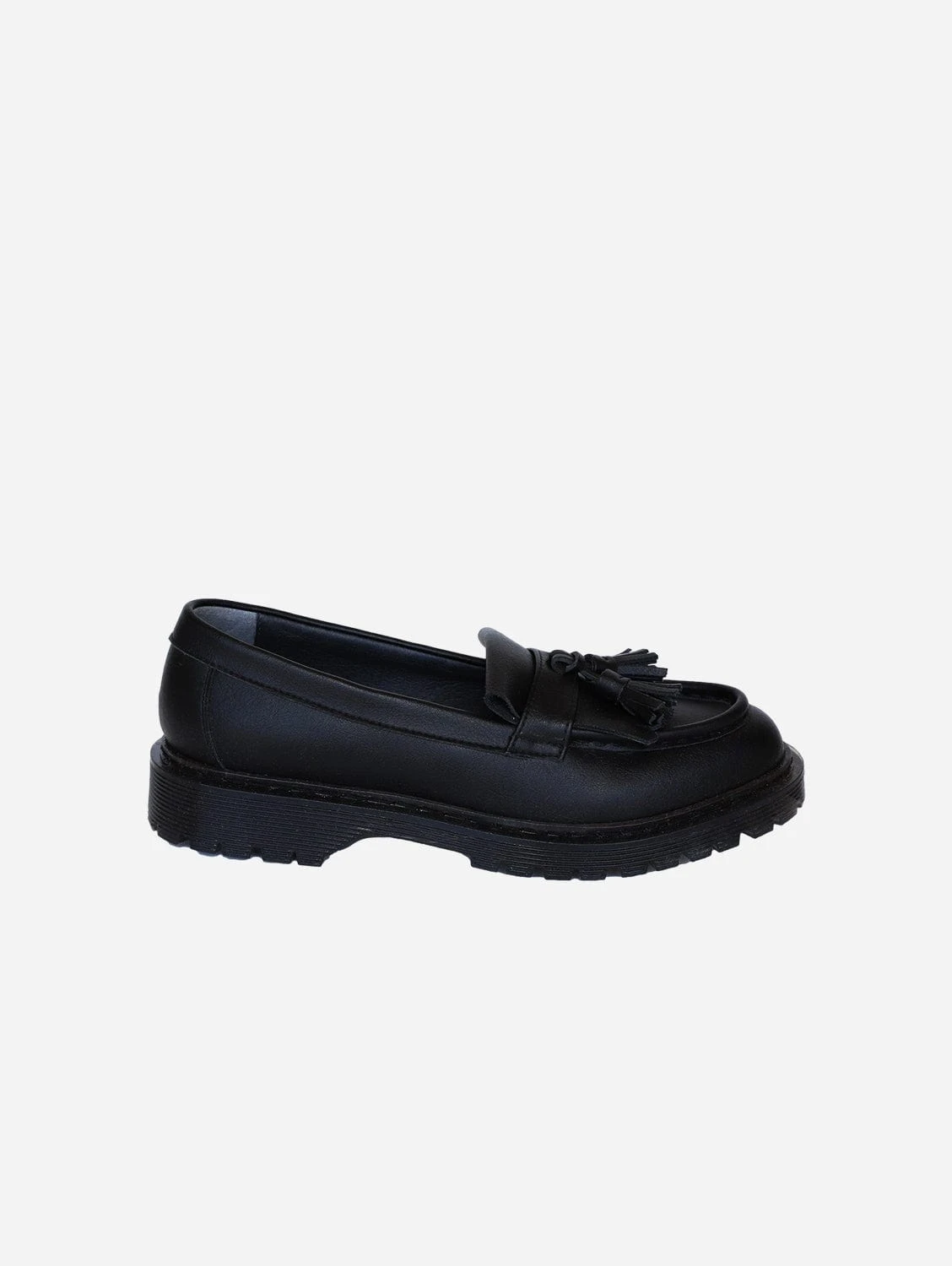 Tosh Vegan Leather Tassel Loafers | Black 3 Tosh Vegan Leather Tassel Loafers | Black