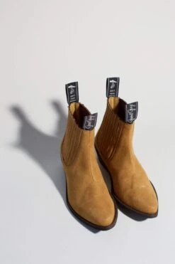 Duke Vegan Suede Cowboy Boots | Mustard -Women Clothing Store good guys don t wear leather duke vegan suede cowboy boots mustard 28840891547761