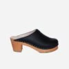 Da Vinci Vegan Leather Mid-Heel Clogs | Black 2 Da Vinci Vegan Leather Mid-Heel Clogs | Black -Women Clothing Store good guys don t wear leather eu38 25 2cm da vinci vegan leather mid heel clogs black 29820376350833