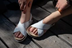 Mimi Apple Leather Vegan Cross Strap Sandals | Natural 15 Mimi Apple Leather Vegan Cross Strap Sandals | Natural -Women Clothing Store good guys don t wear leather mimi vegan cross strap sandals natural appleskin 29811600359537