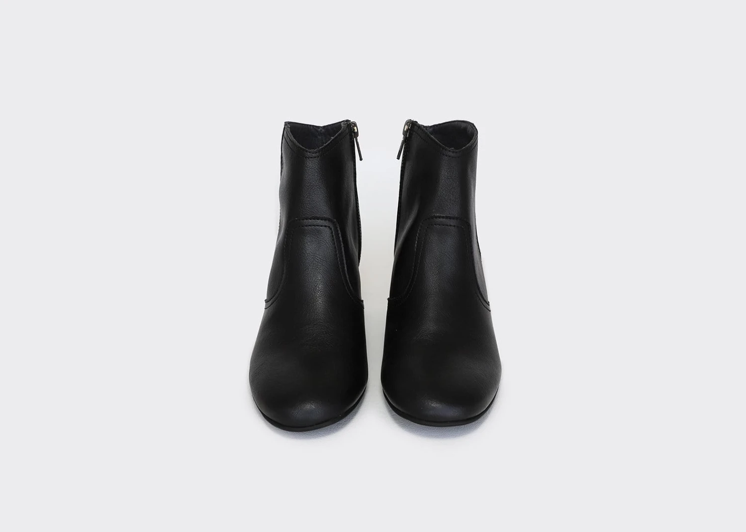 Nina Vegan Leather Heeled Ankle Boots | Black 4 Nina Vegan Leather Heeled Ankle Boots | Black - Image 2