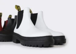 Oliver Vegan Leather Chelsea Boot | White -Women Clothing Store good guys don t wear leather oliver vegan chelsea boots white 29096221606001