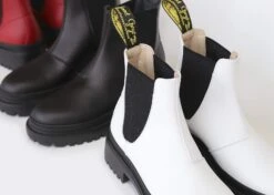 Oliver Vegan Leather Chelsea Boot | White -Women Clothing Store good guys don t wear leather oliver vegan chelsea boots white 29096245002353