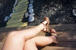 Sofia Apple Leather Vegan Clog Sandals | Brown -Women Clothing Store good guys don t wear leather sofia vegan clog sandals brown 30635027398769