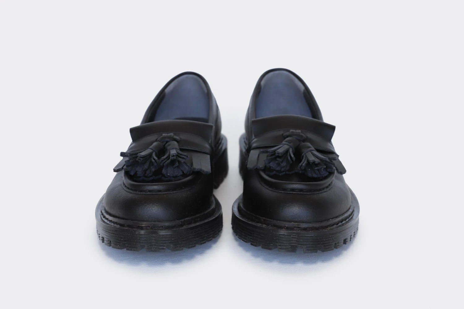 Tosh Vegan Leather Tassel Loafers | Black 6 Tosh Vegan Leather Tassel Loafers | Black - Image 4