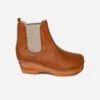 Rockwell Vegan Leather Clog Boots | Honey -Women Clothing Store good guys don t wear leather uk3 5 eu36 us6 rockwell vegan leather clog boots honey 30550971351153
