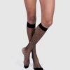 The Untamed Bio Fishnet Knee High Socks Set | Black -Women Clothing Store hedoine set of 2 the untamed bio fishnet knee highs set 30601438134385