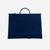 Origami Recycled Vegan Leather Portfolio Bag | Mightnight Navy -Women Clothing Store hemincuff blue origami portfolio midnight navy 30113718632561