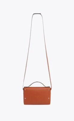 Stef Recycled Vegan Leather Origami Satchel | Cognac -Women Clothing Store hemincuff cognac one size stef origami bag 28911615934577