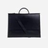 Origami Recycled Vegan Leather Portfolio Bag | Black 1 Origami Recycled Vegan Leather Portfolio Bag | Black -Women Clothing Store hemincuff origami recycled vegan leather portfolio bag black 29846552739953