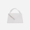 Stef Recycled Vegan Leather Mini Handbag | White